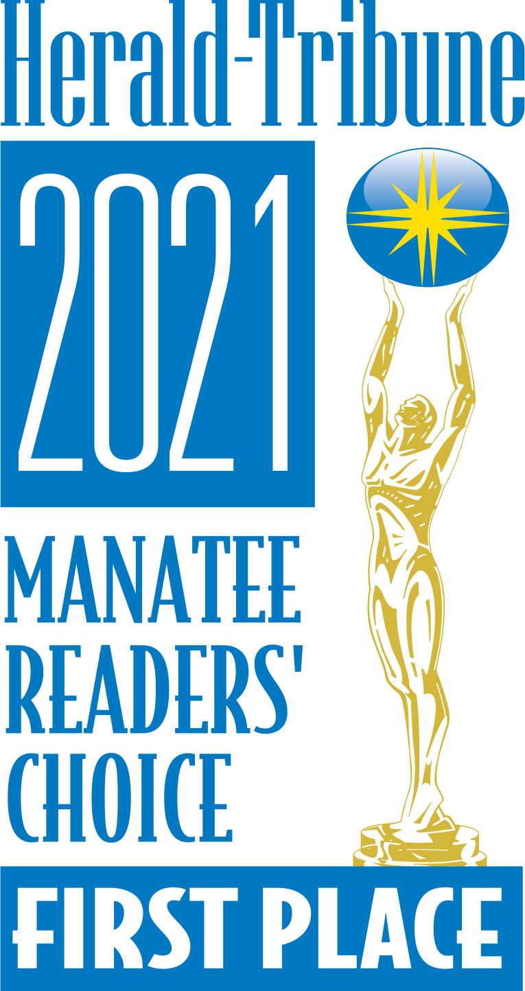 Herald-Tribune 2021 Manatee Readers' Choice First Place award badge