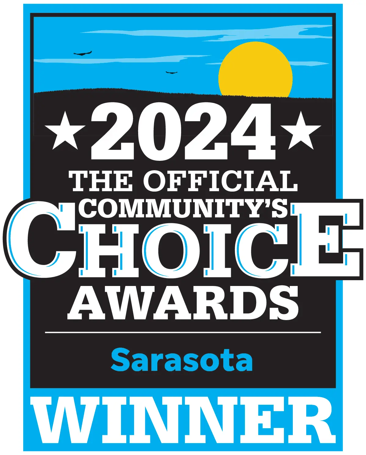 Herald-Tribune 2024 Manatee Readers' Choice First Place award badge